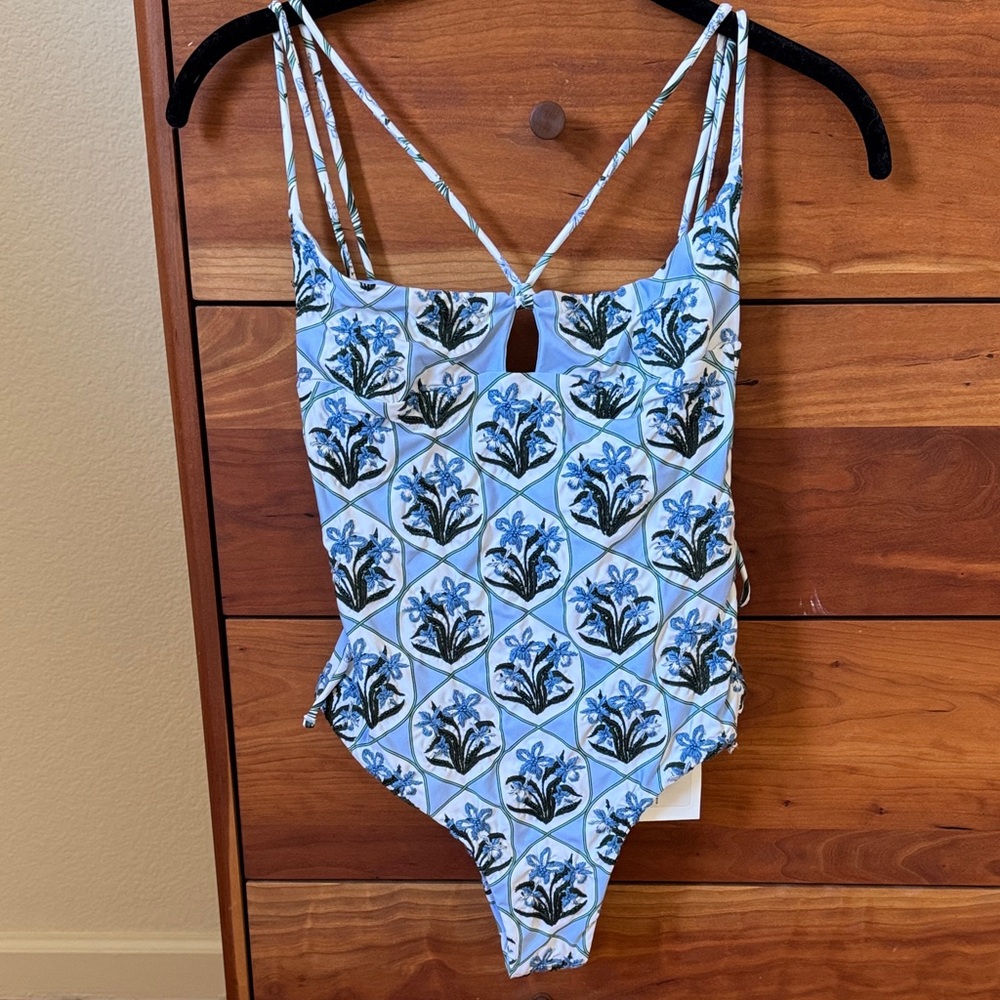 Agua by Agua Bendita Boliviana Embroidered One Piece Swimsuit